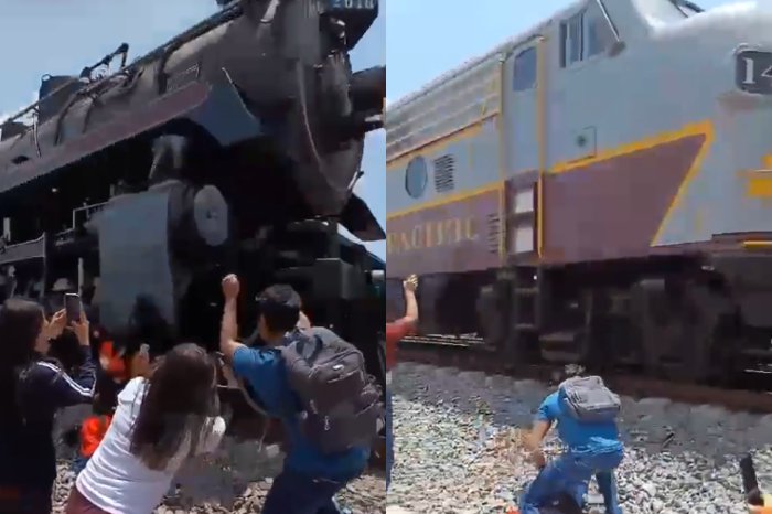 VIDEO FUERTE | En intento de selfie, mujer muere golpeada por un tren, en Hidalgo